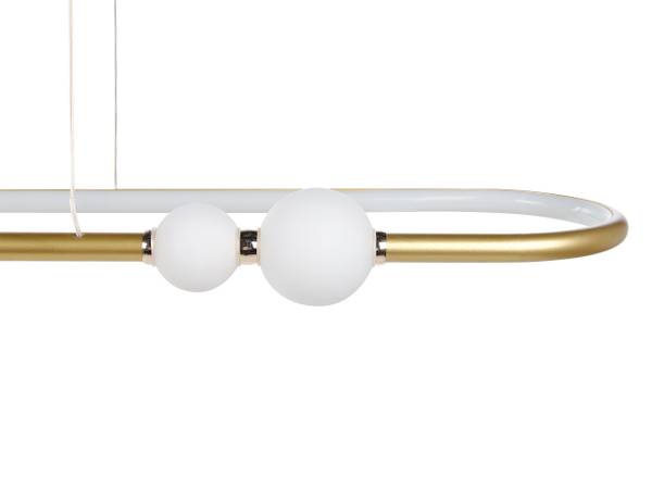 Pendelleuchten FEALE Gold - Weiß - Metall - 105 x 160 x 22 cm