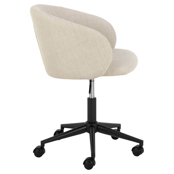 Chaise de bureau Eleanor Beige - Textile - 56 x 83 x 57 cm