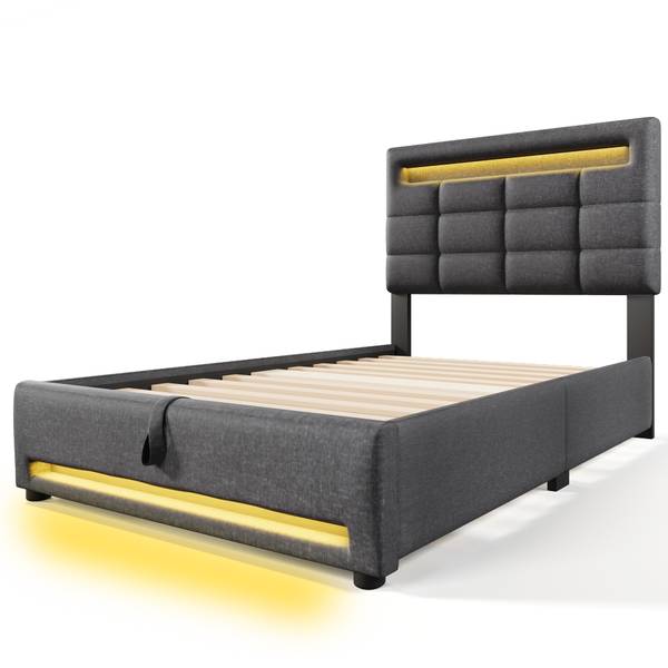 Polsterbett LEINGLOW Ⅰ Grau