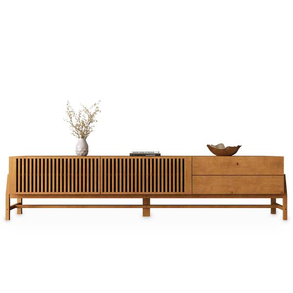 Lowboard ADAMO Braun - Kiefer - 225 x 53 x 41 cm