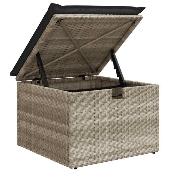 Tuin Bankstel 3036420-4 (6-delig) grijs - staal - 65 x 69 x 62 cm