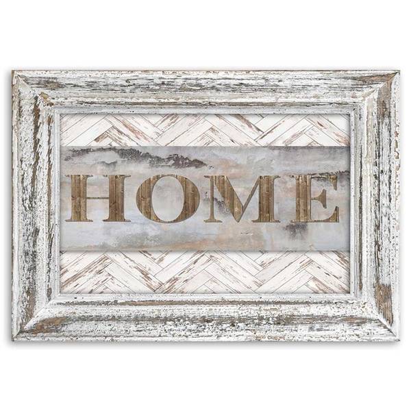 Wandbild schriftzug „home” 90 x 60 cm