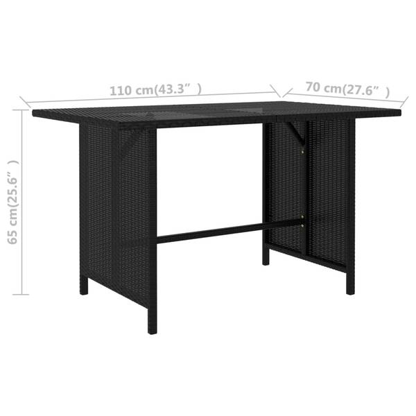 Garten-Lounge-Set 3009676-2 (10-teilig) Schwarz - Polyester - Stahl - 60 x 65 x 60 cm