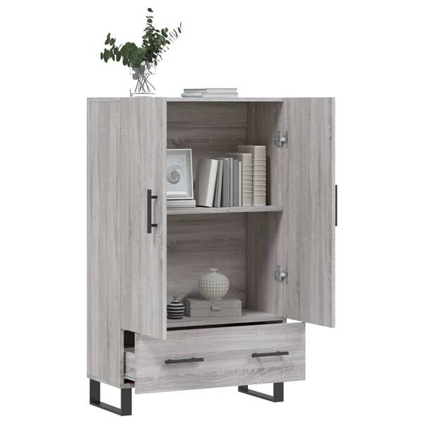 Highboard DE7996 Eiche Grau Dekor