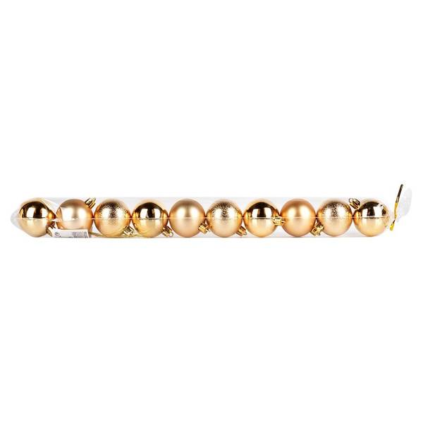 Weihnachtskugeln 10er Set 839485 Gold - Kunststoff - 5 x 5 x 5 cm