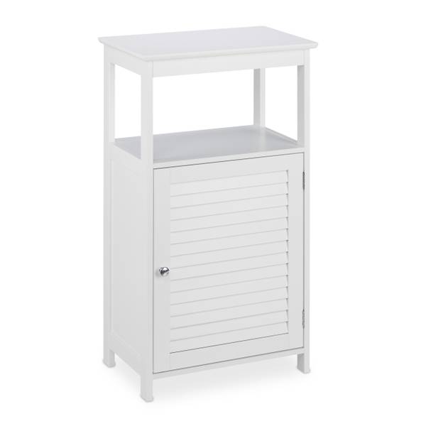Badschrank mit 3 Fächern Weiß - Holzwerkstoff - 45 x 83 x 30 cm