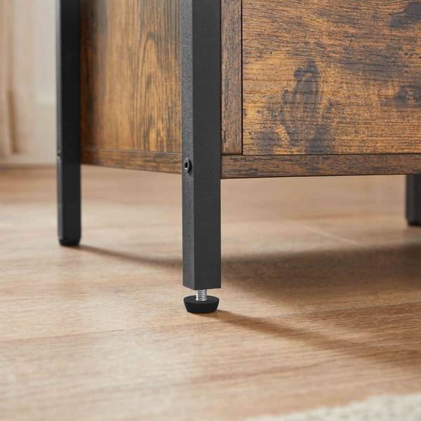 Nachttisch Beistelltisch Barcelona Braun - Holzwerkstoff - 28 x 60 x 38 cm