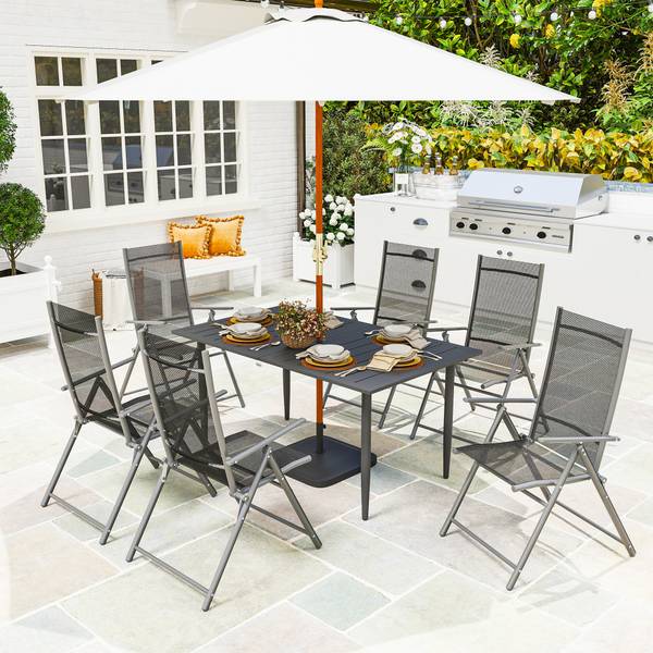 Gartentisch 84G-740V00BK Schwarz