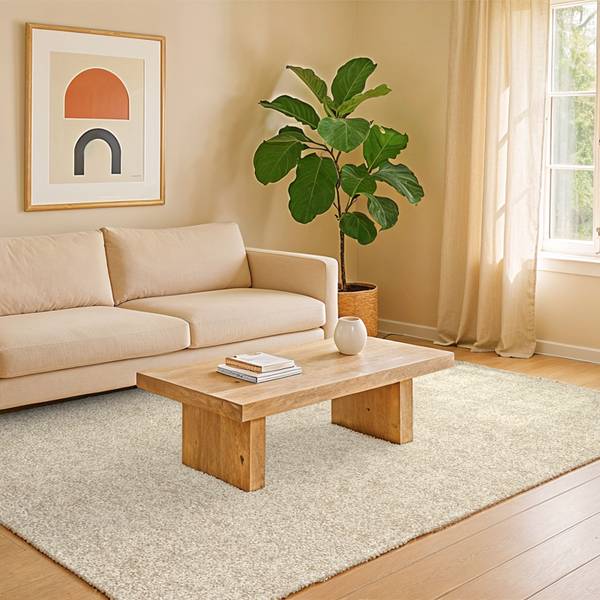 Flachgewebter Teppich Mist Gelb - 200 x 280 cm