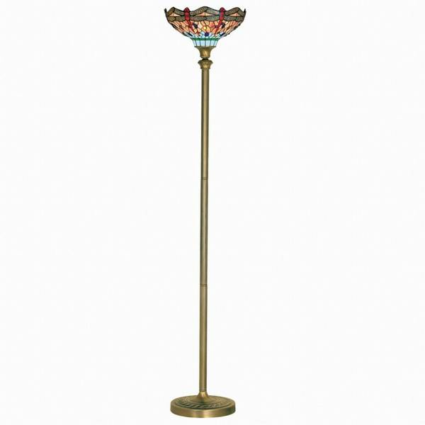 Lampadaire DRAGONFLY Verre - Métal - 28 x 173 x 28 cm