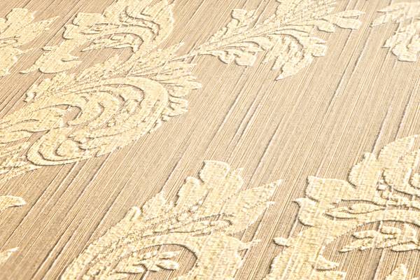 Textiltapete 956302-GU Beige - Fleece - 53 x 1005 x 1 cm