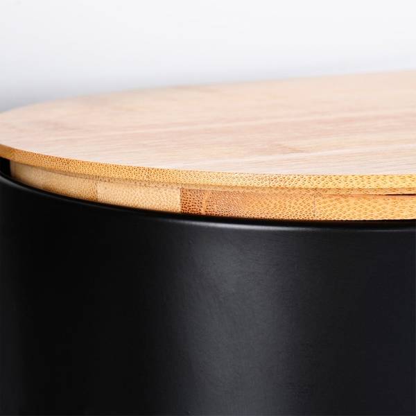 Brotkasten 259624 Schwarz - Metall - 19 x 16 x 34 cm