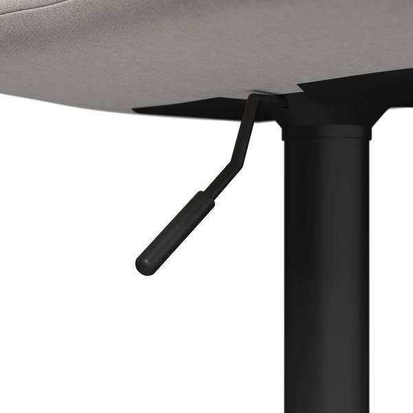 Barhocker CAJA Weiß - Metall - Textil - 47 x 107 x 49 cm