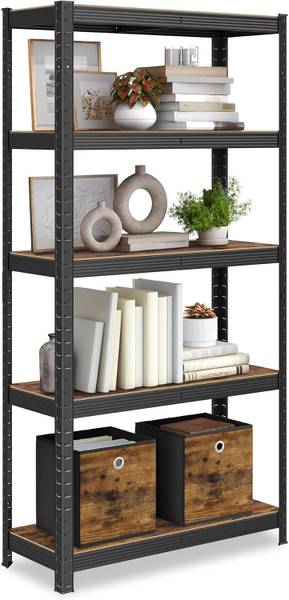 Schwerlastregal 100688 Schwarz - Stahl - 84 x 36 x 8 cm