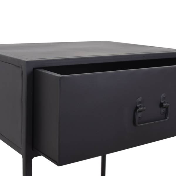 Nachttische Djax Schwarz - Metall - 47 x 50 x 35 cm