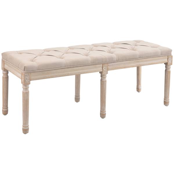 Bettbank 831-733V00BG Beige - Textil - 40 x 48 x 117 cm