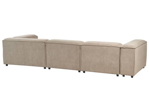 Modulaire bank ARDAL 3-delig zwart - bruin - lichtbruin - 328 x 120 cm - bamboe