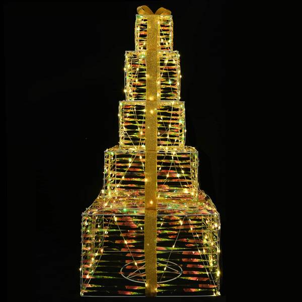 LED-Weihnachtsgeschenke  42049490 Weiß - Kunststoff - 56 x 120 x 56 cm