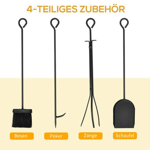 Kaminholzständer 842-163 Braun - Stahl - 30 x 60 x 75 cm