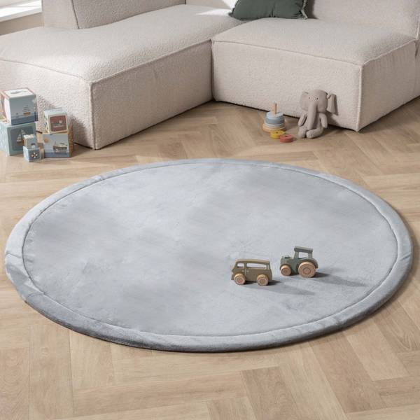 Teppich Jip Grau - 80 x 80 cm