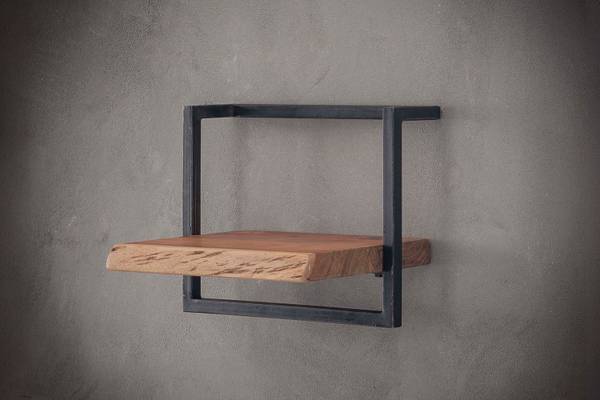 Wandregal ERGEA Braun - Massivholz - 40 x 30 x 25 cm