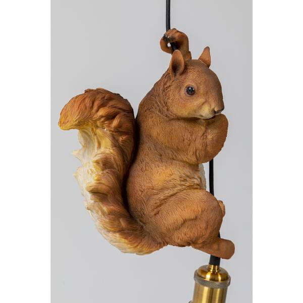 Suspension Animal Squirrel 20cm Polyrésine / Polycarbonate - 1 ampoule