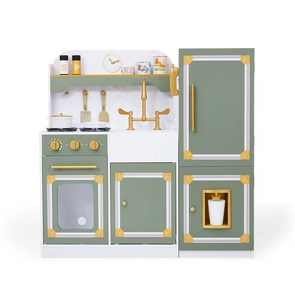 Versailles Deluxe Classic Play Kitchen Vert - Bois manufacturé - 30 x 92 x 93 cm