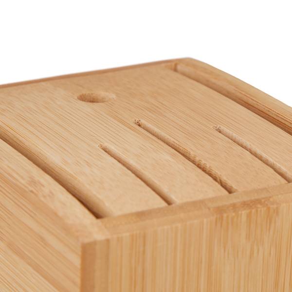 Unbestückter Messerblock aus Bambus Braun - Bambus - 11 x 21 x 22 cm