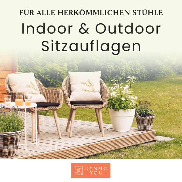 Sitzkissen FIRMOSA (4er Set) Schwarz