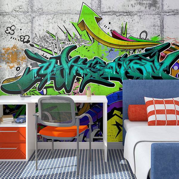 Vliestapete Graffiti Yuk 200 x 140 cm