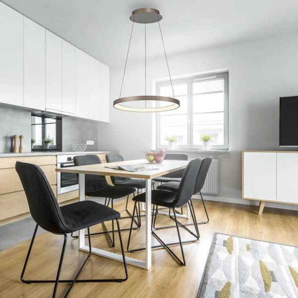 Pendelleuchte HOOP Kaffeebraun