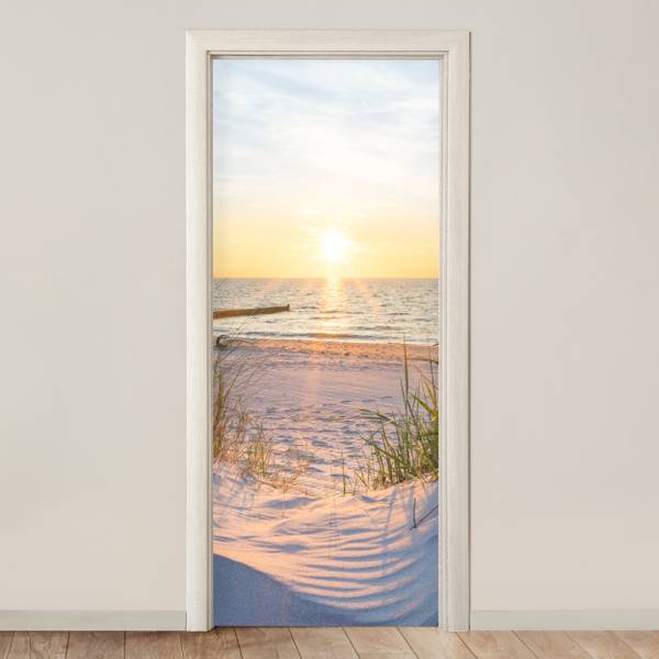 FOTOTAPETE TÜR Strandgras Dünen 75 x 205 cm