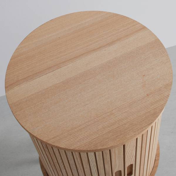 Nachtkästchen SKANDY Beige - Holzwerkstoff - Holz teilmassiv - 40 x 65 x 40 cm