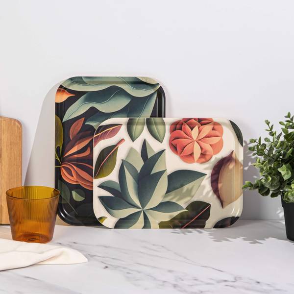 Design-Tablett Still Life Two Birke - 20 x 1 x 27 cm