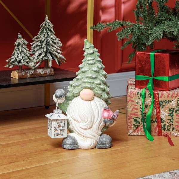 Weihnachtsfigur 844-994V00MX Grün - Metall - 21 x 42 x 28 cm
