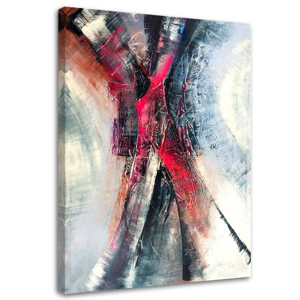 Canvas schilderij zonsondergang 70 x 100 cm
