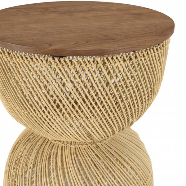 Sofaende ALIDA Braun - Massivholz - 41 x 50 x 41 cm
