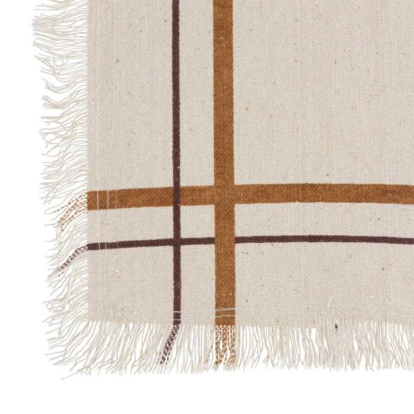Servietten RAY 2er-Set Beige - Naturfaser - 40 x 1 x 40 cm