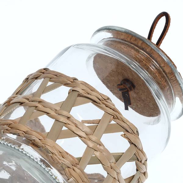 Vorratsglas "Boho" m. Korkdeckel Höhe: 16 cm