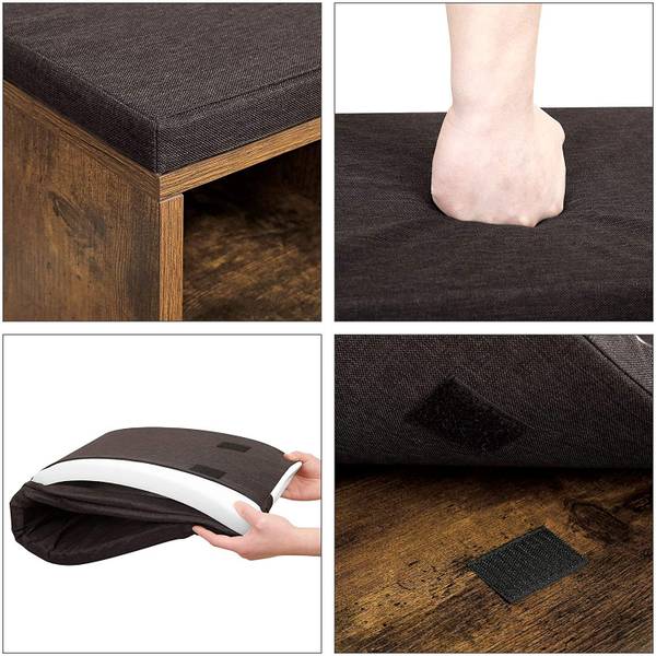 Schuhregal Schwarz - Holzwerkstoff - 104 x 48 x 30 cm