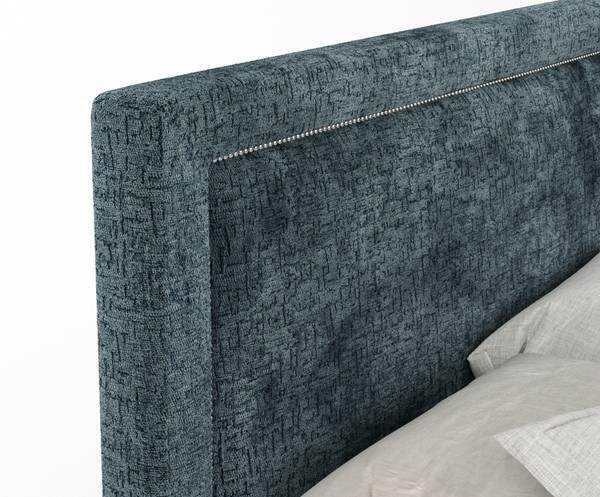 Boxspringbett Lavenda Blau - Liegefläche Breite: 200 cm