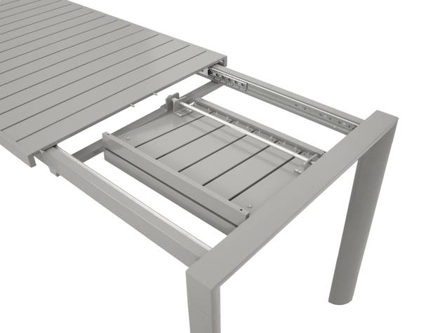 Gartengarnitur BAGO 5-teilig Schwarz - Grau - Aluminium - 70 x 74 x 120 cm