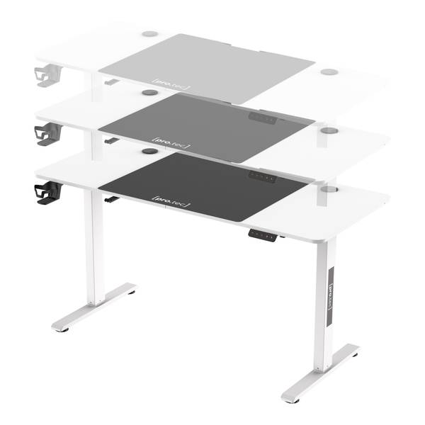 Verstellbarer Tisch Stryn Reinweiß