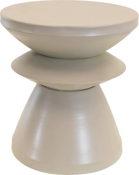 Gartentisch LOUIS Grau - Metall - 36 x 43 x 36 cm