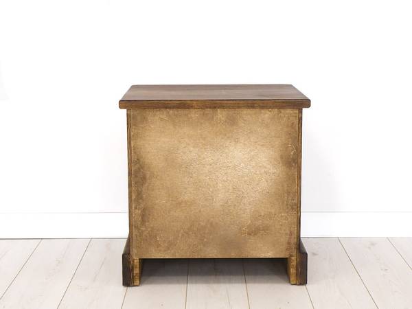 Table de chevet Rustyk 2 Marron - Pin - Acier - 50 x 50 x 40 cm
