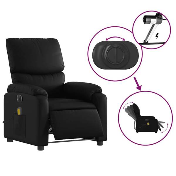 Massagesessel 3032278-4 Schwarz