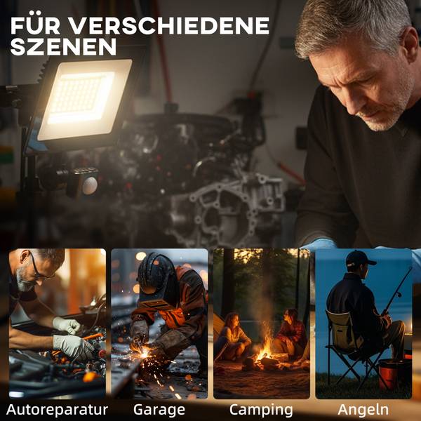 Arbeitsleuchte B30-066V90BK 2er-Set Schwarz - Metall - 19 x 4 x 22 cm