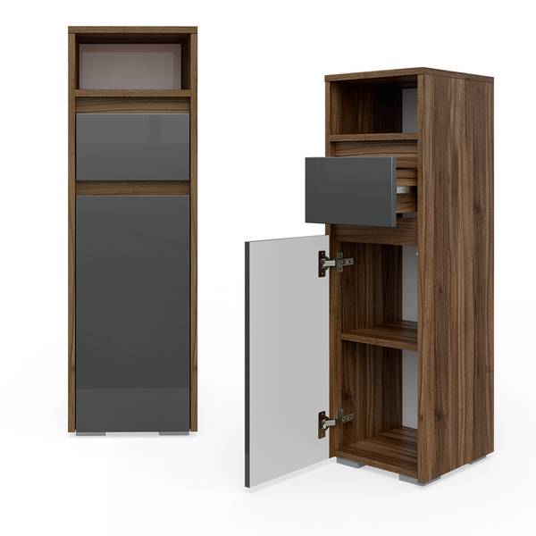 Midischrank Majest 37209 Hochglanz Anthrazit