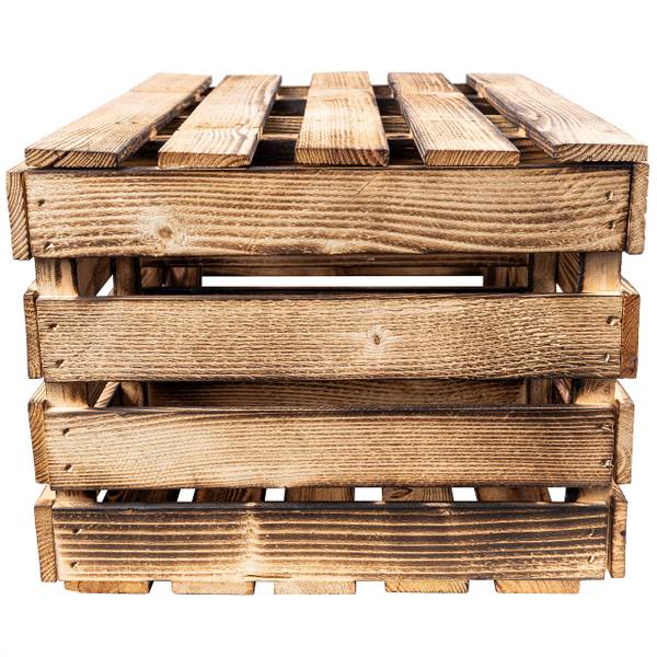 Holzkiste Ophira Braun - Holz teilmassiv - 40 x 30 x 33 cm