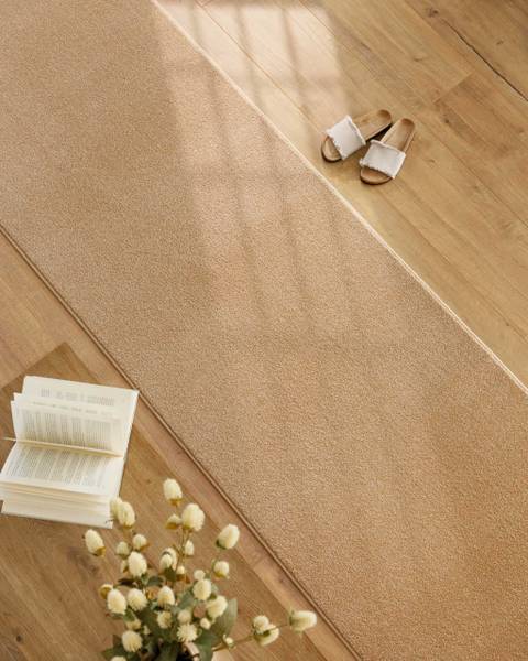 Kurzflorteppich Vegas Beige - Sandbraun - Tiefe: 230 cm